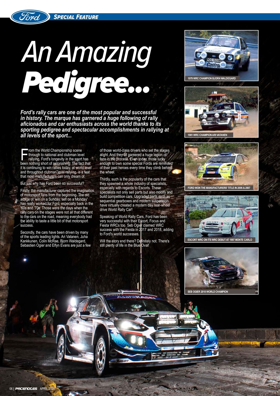 Pacenotes Rally magazine Preview Pages