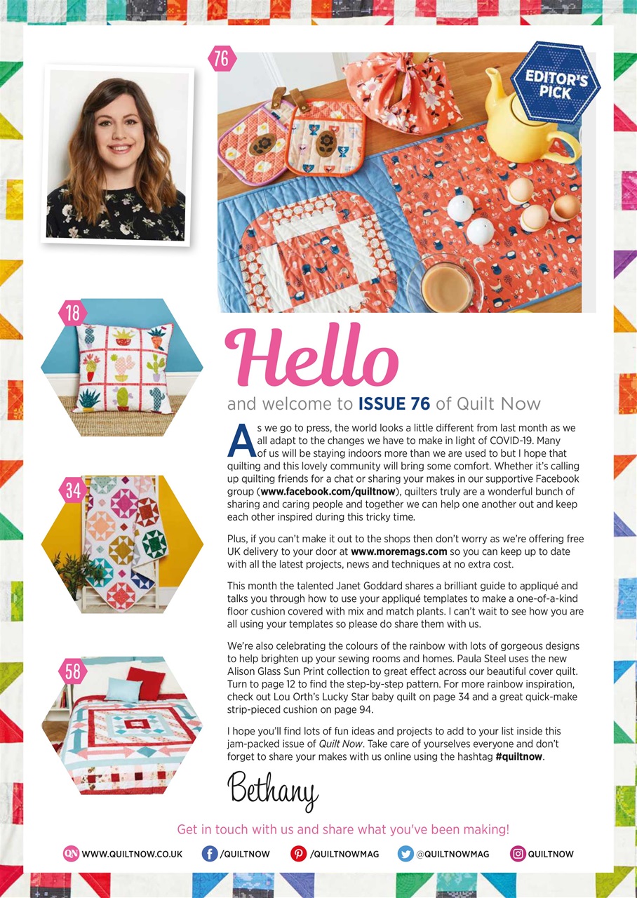 Quilt Now Preview Pages