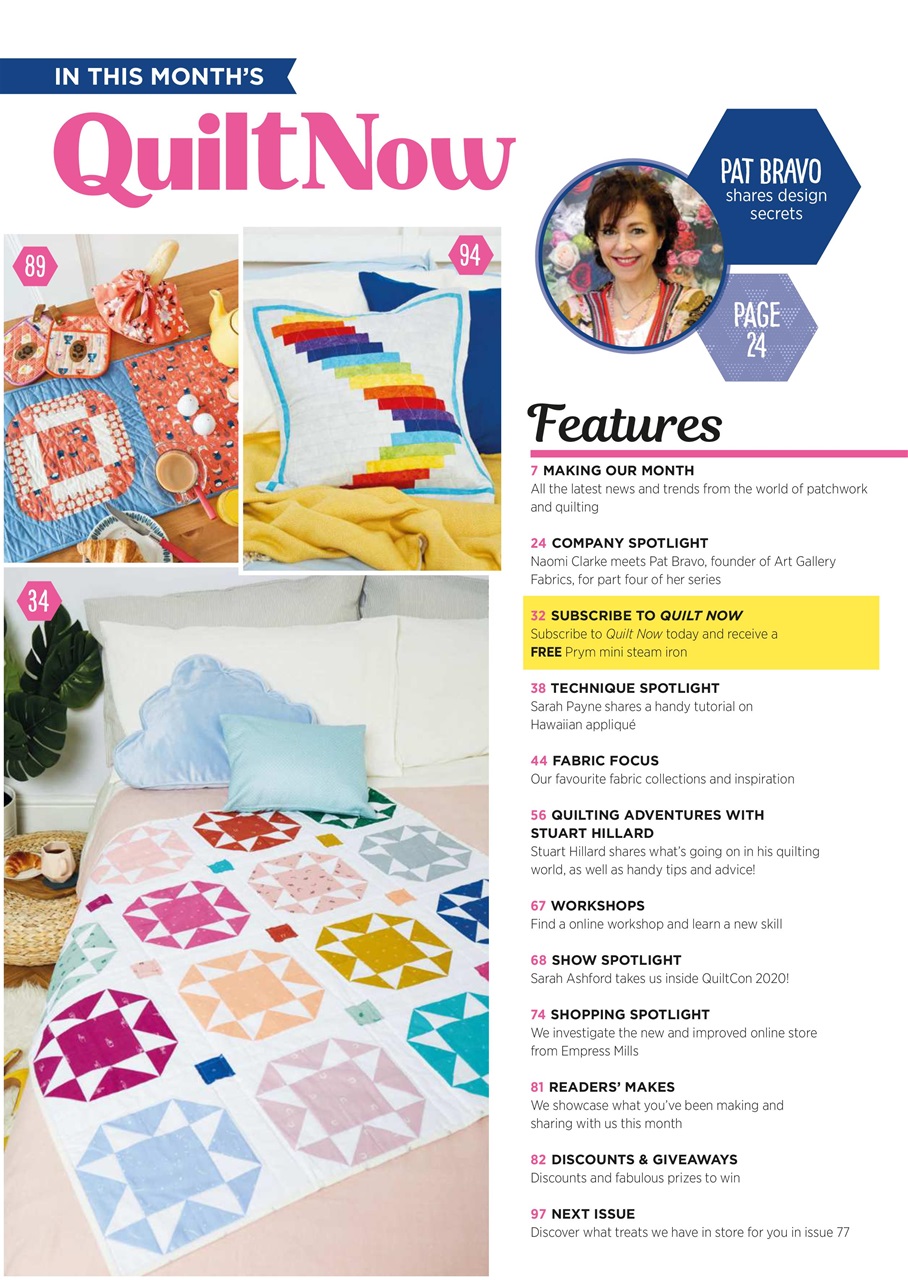 Quilt Now Preview Pages