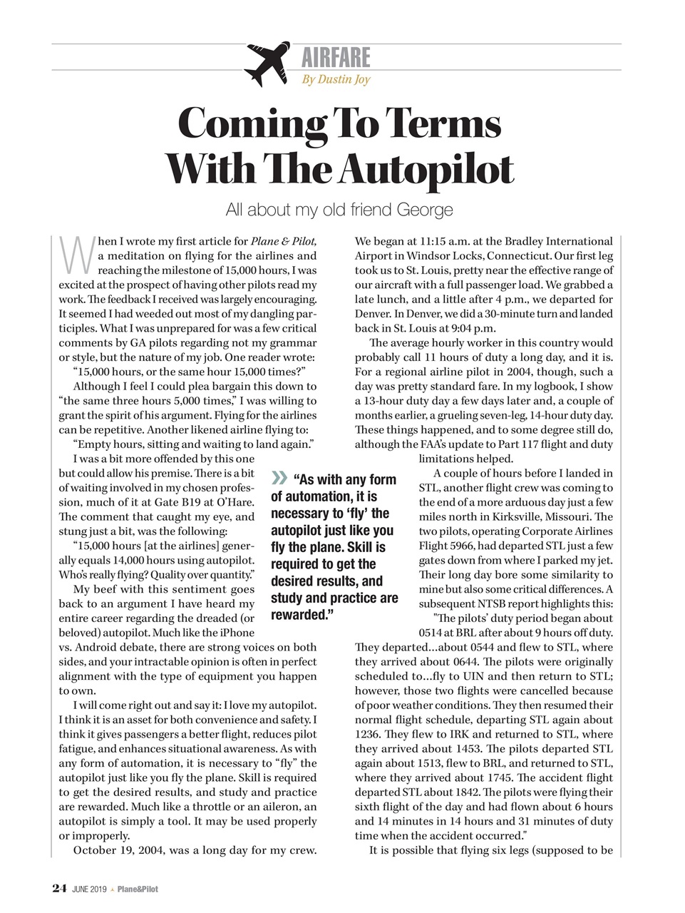 Plane & Pilot Preview Pages