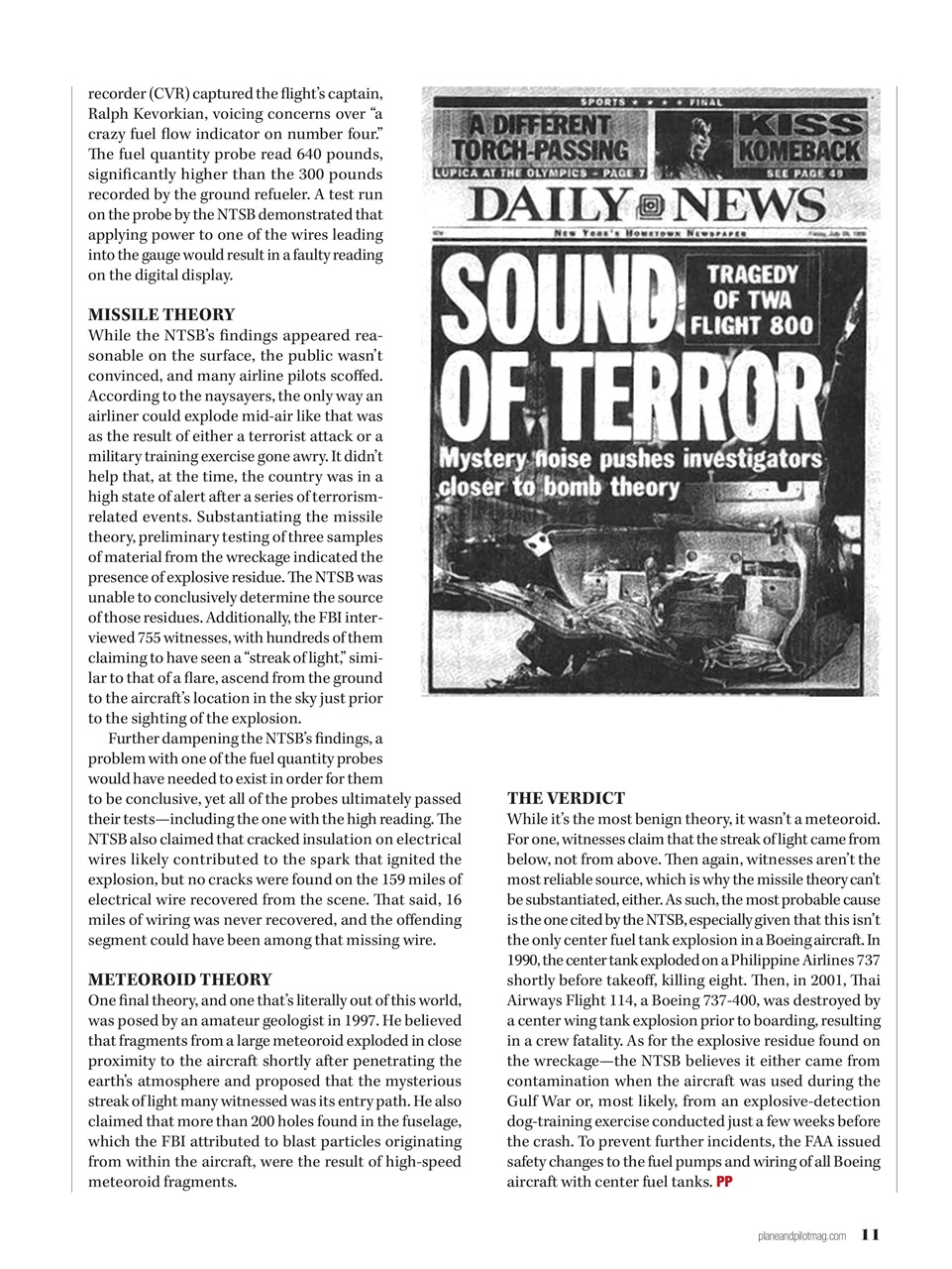 Plane & Pilot Preview Pages