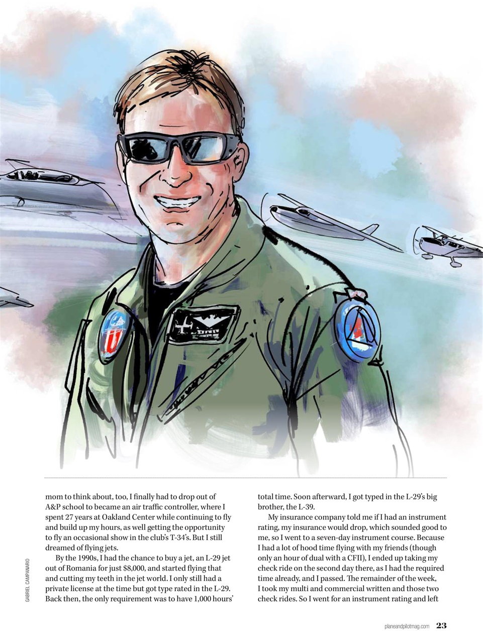 Plane & Pilot Preview Pages