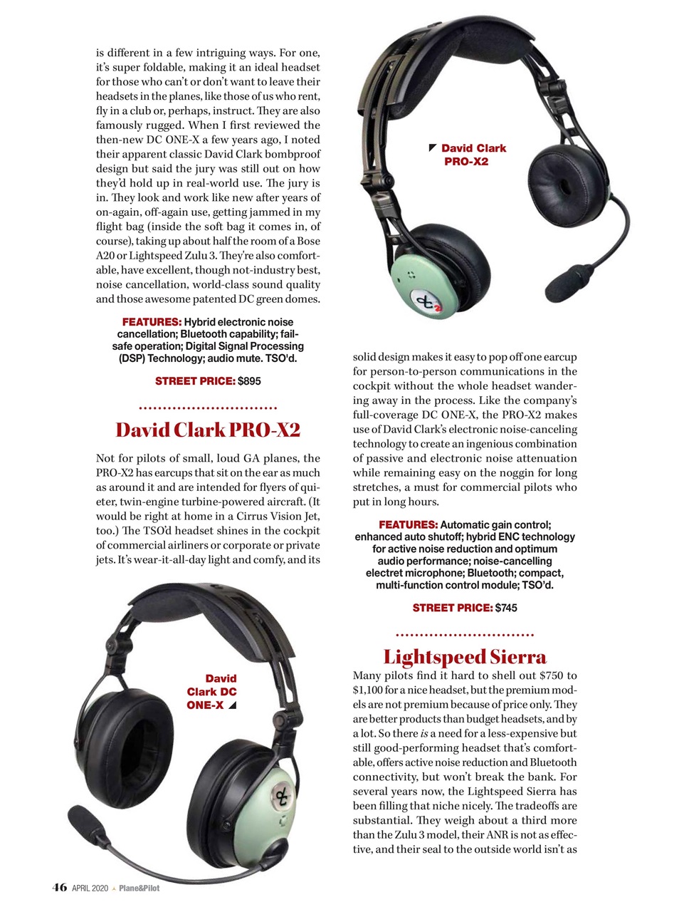 Plane & Pilot Preview Pages