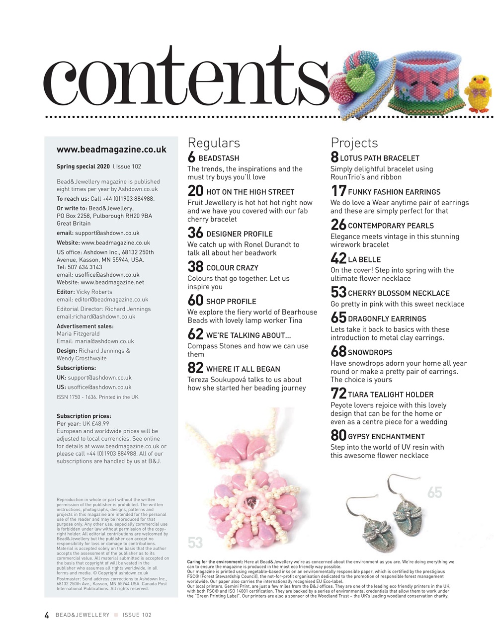 Bead & Jewellery Magazine Preview Pages