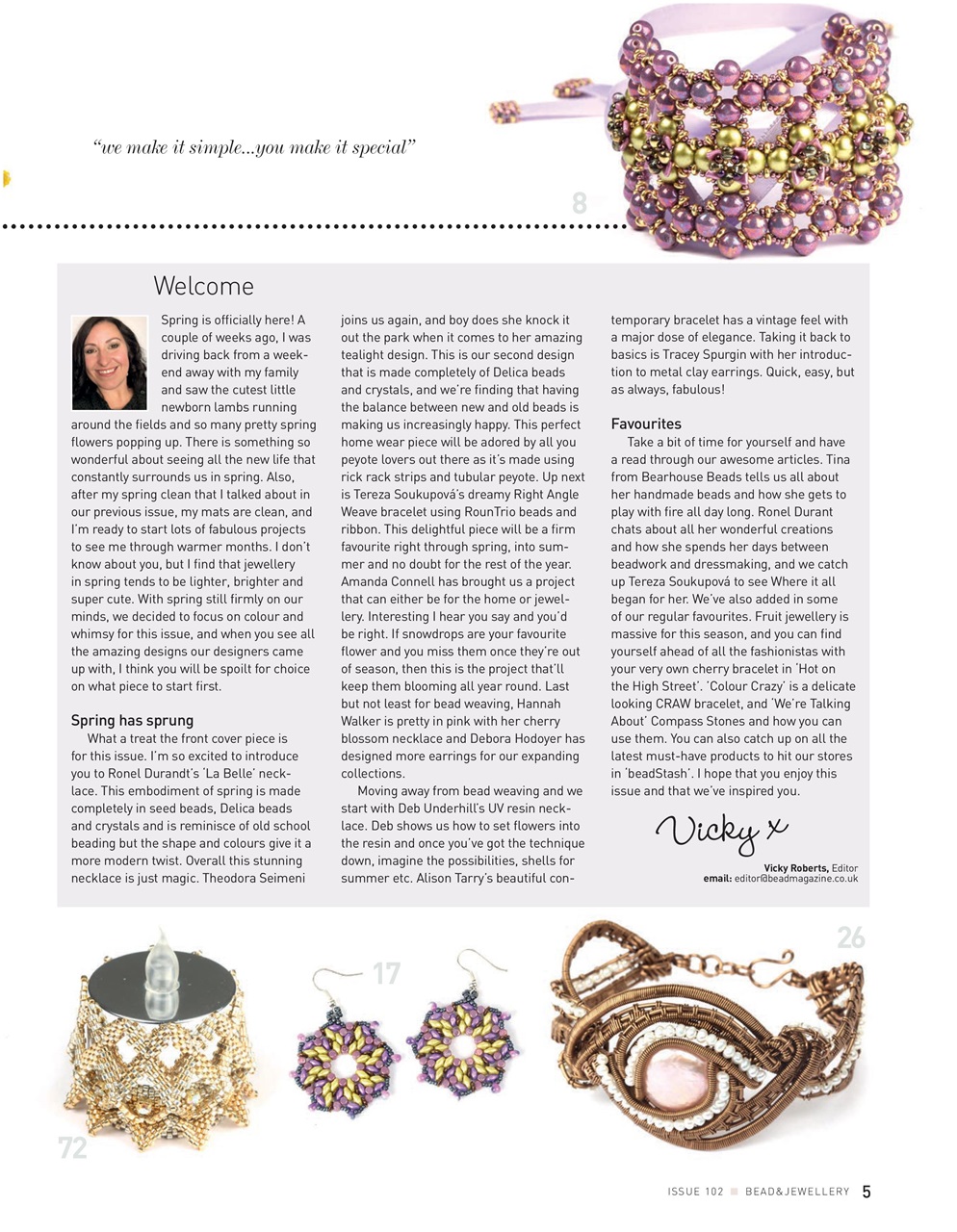 Bead & Jewellery Magazine Preview Pages