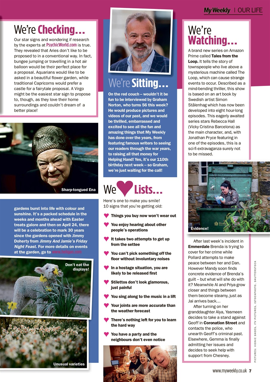 My Weekly Preview Pages