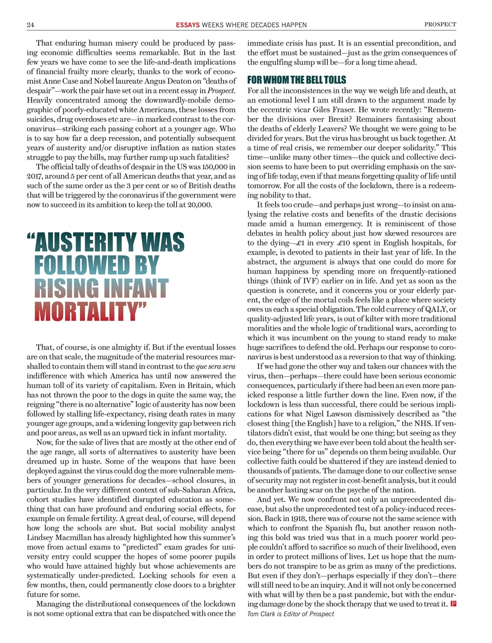 Prospect Magazine Preview Pages