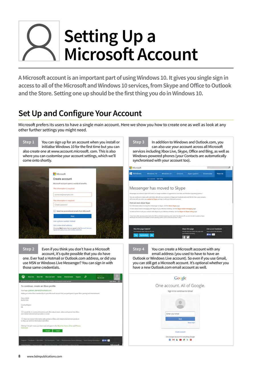 Windows User Preview Pages
