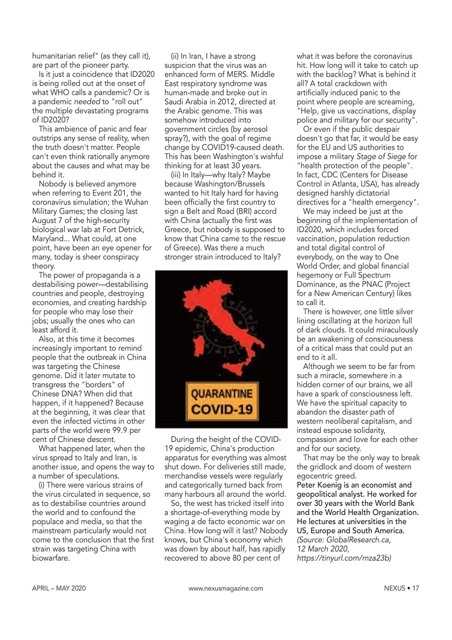Nexus Magazine Preview Pages