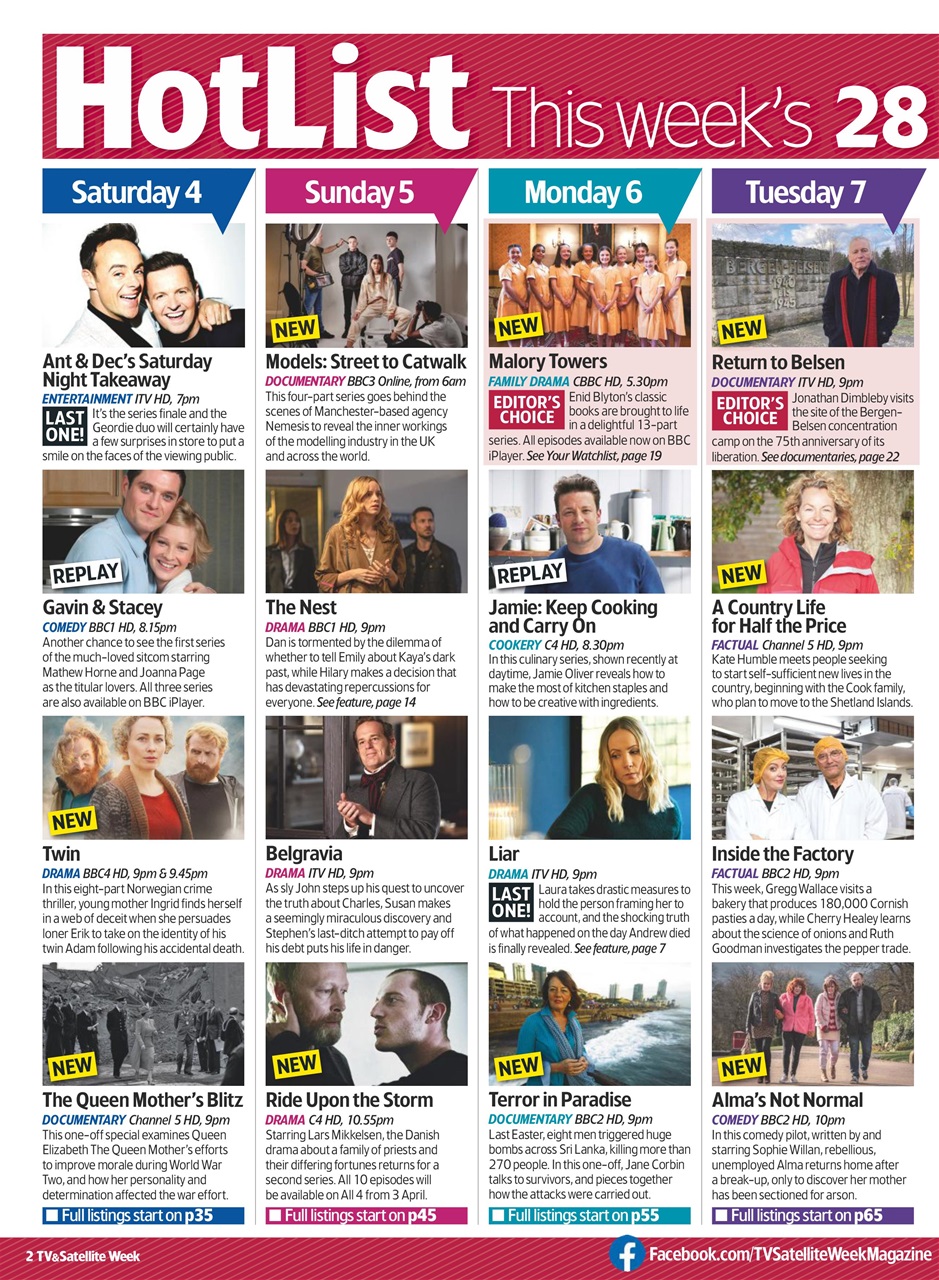 TV & Satellite Week Preview Pages