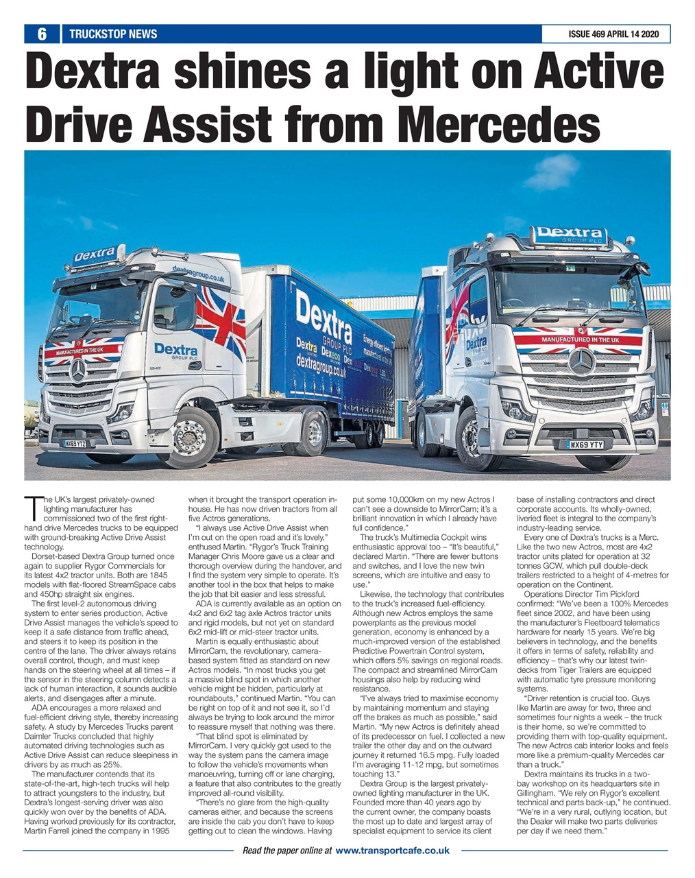 Truckstop News Preview Pages