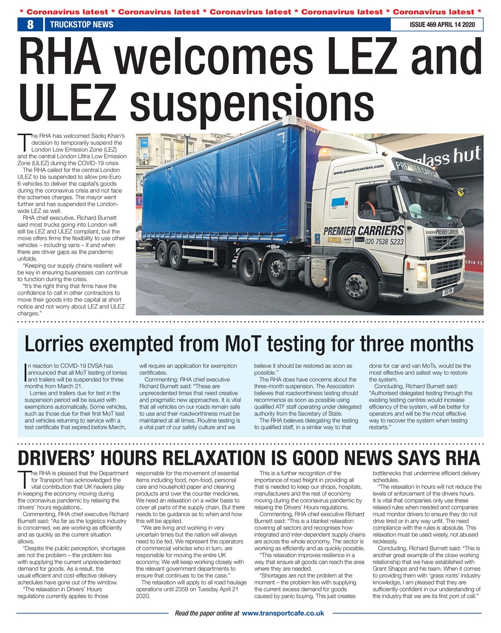 Truckstop News Preview Pages
