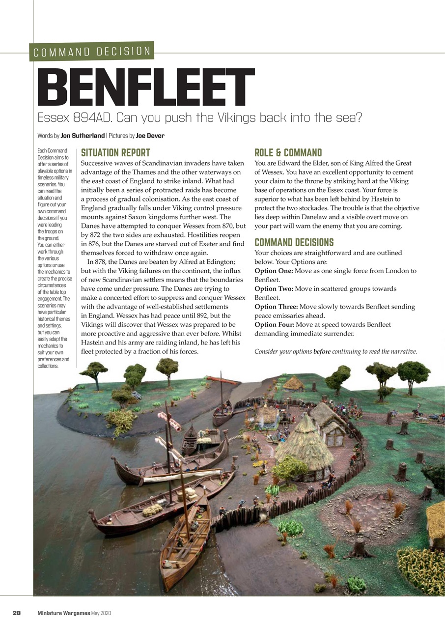 Miniature Wargames Preview Pages