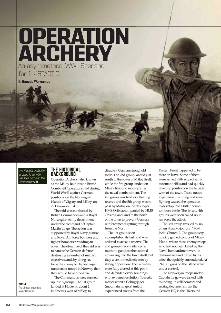 Miniature Wargames Preview Pages
