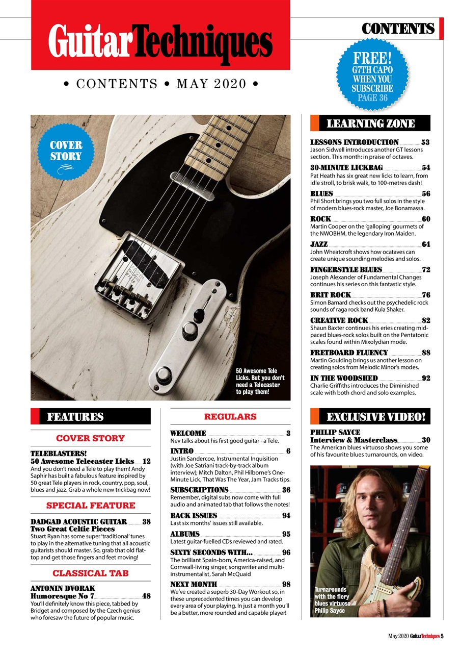 Guitar Techniques Preview Pages
