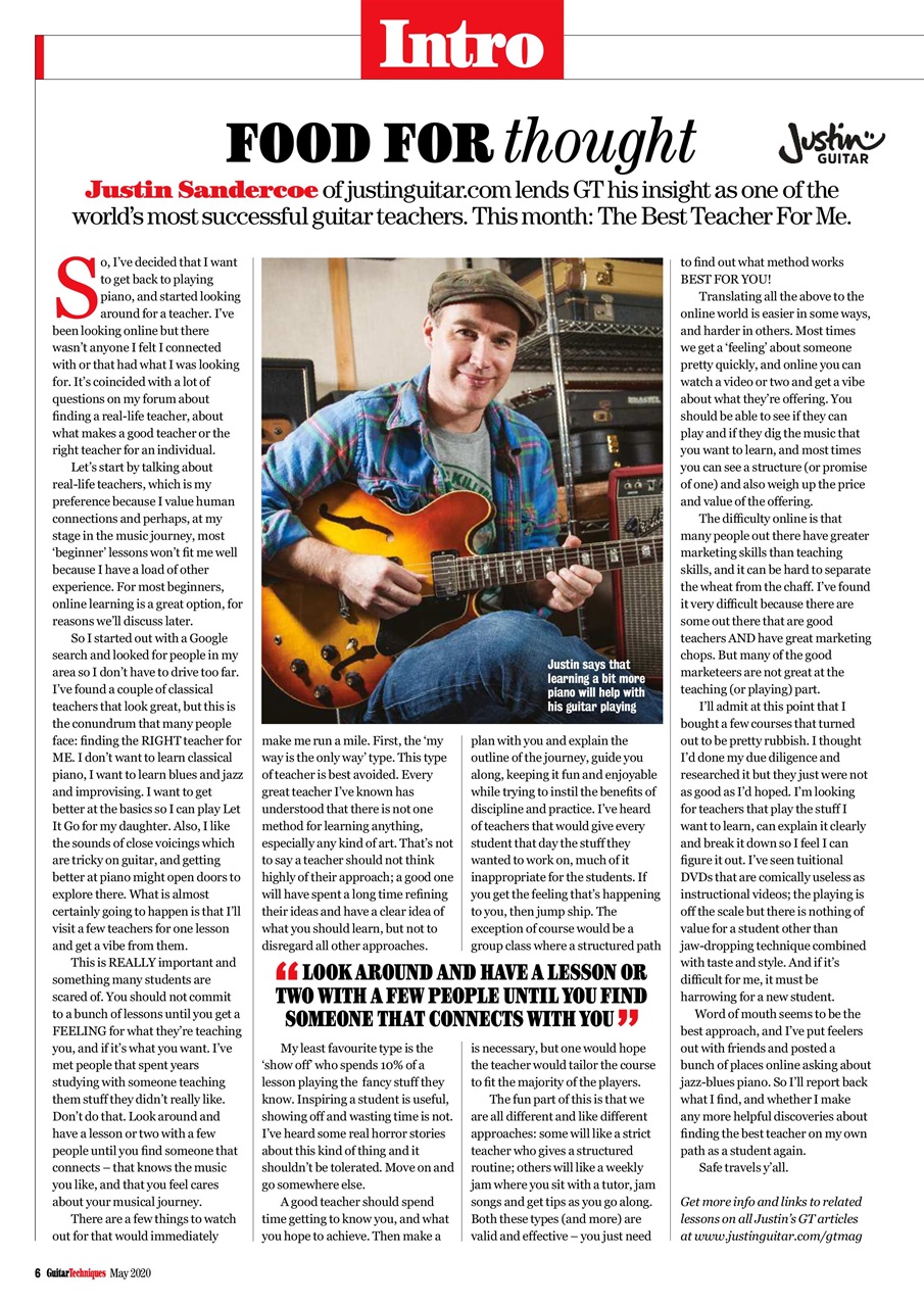 Guitar Techniques Preview Pages