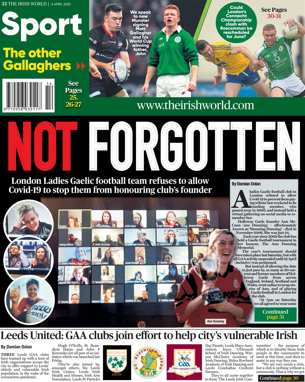 Irish World Preview Pages