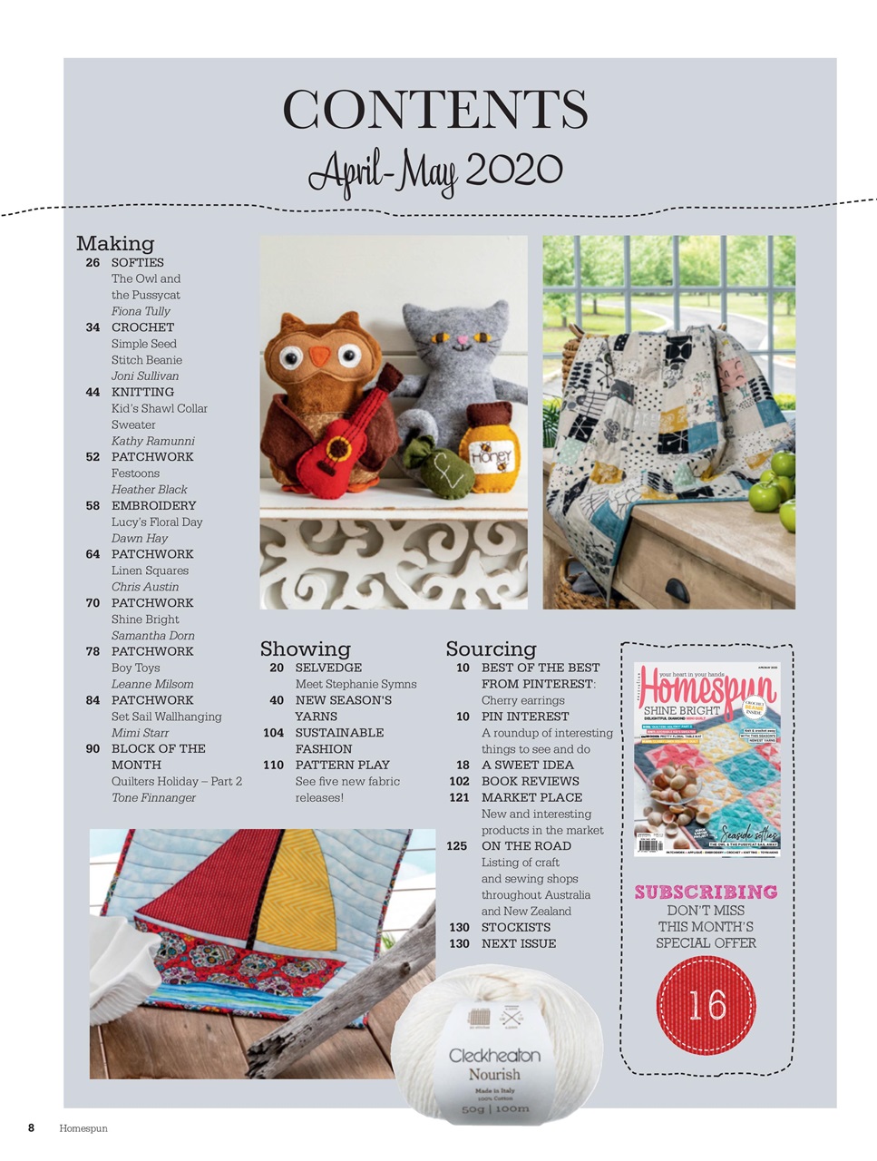 Homespun Preview Pages