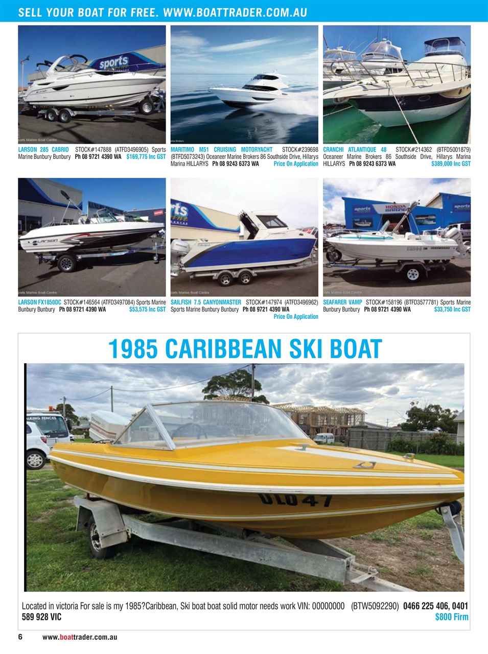 Boat Trader Australia Preview Pages