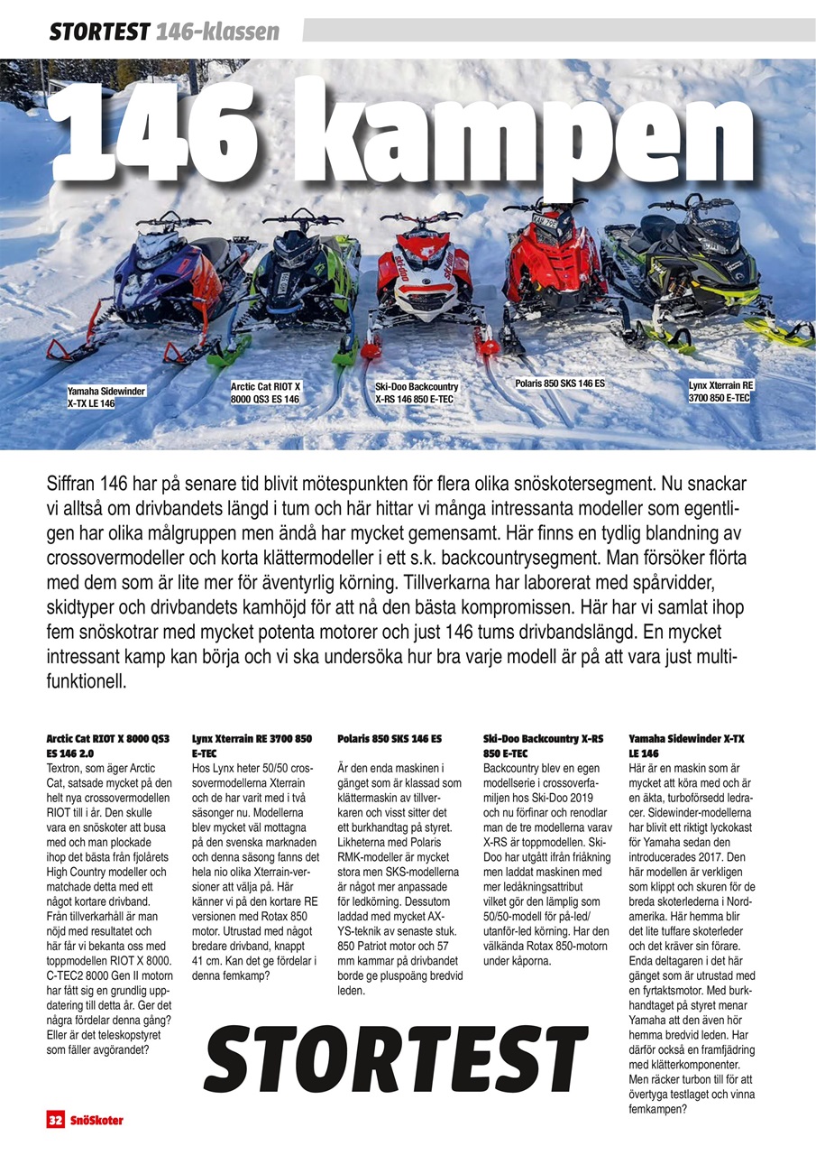 Tidningen Snöskoter Preview Pages