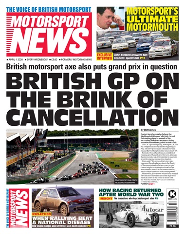 Motorsport News issue 1st April 2020