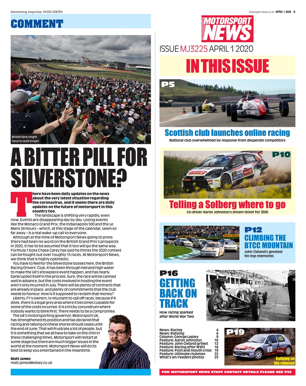 Motorsport News Preview Pages