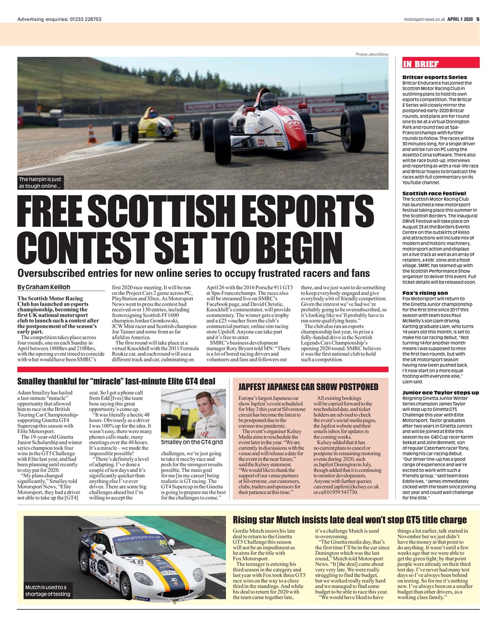 Motorsport News Preview Pages