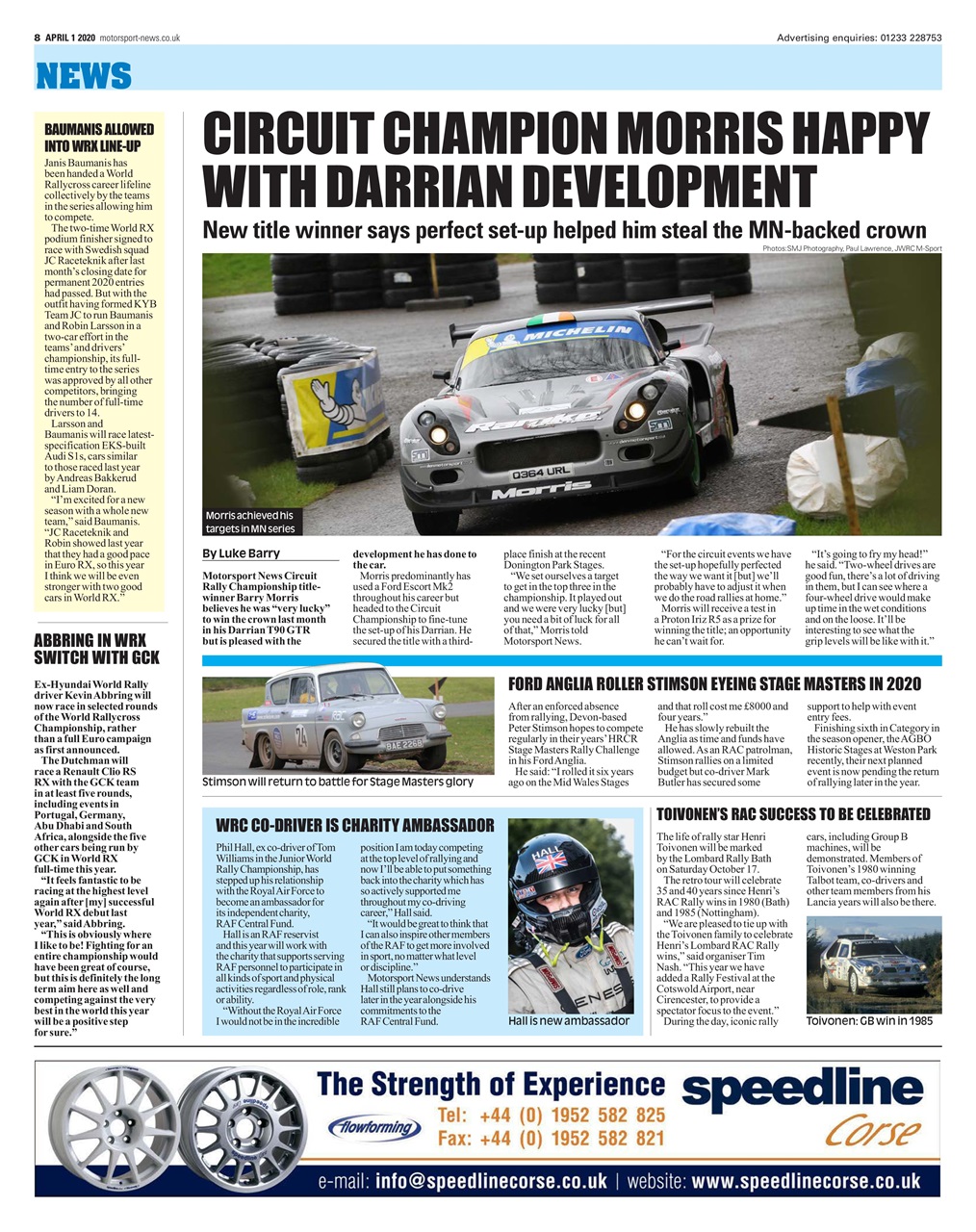 Motorsport News Preview Pages