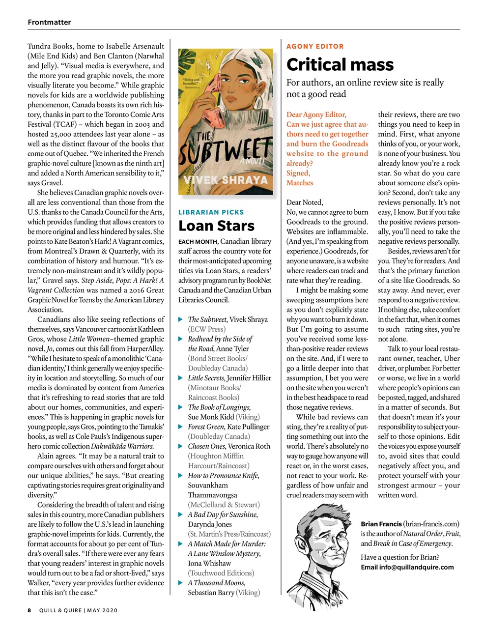 Quill & Quire Preview Pages