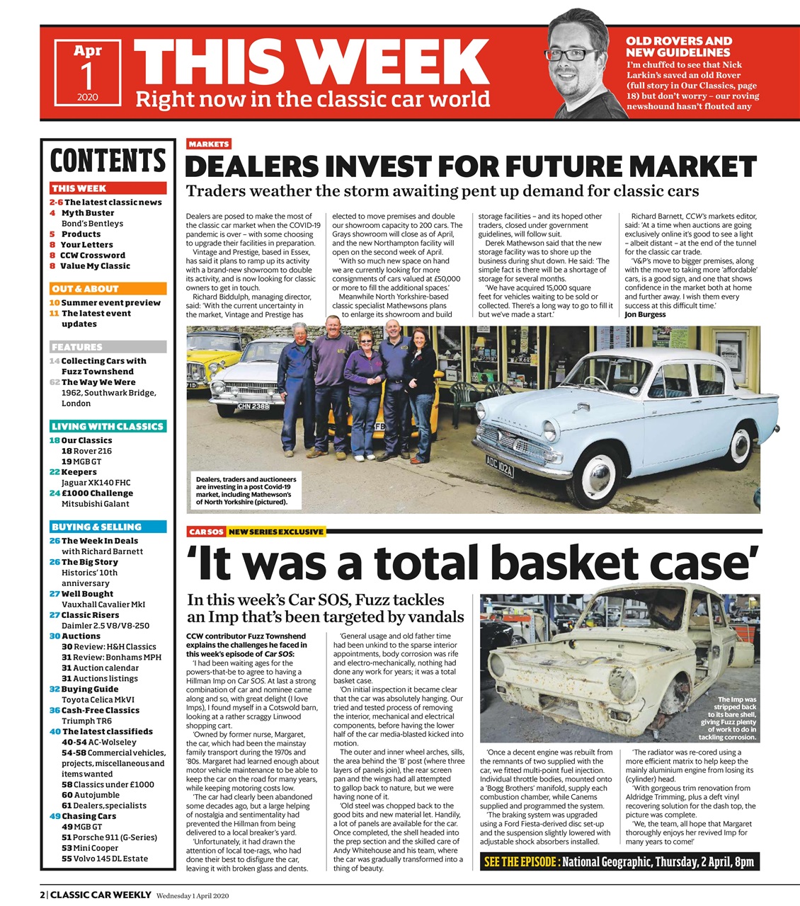 Classic Car Weekly Preview Pages