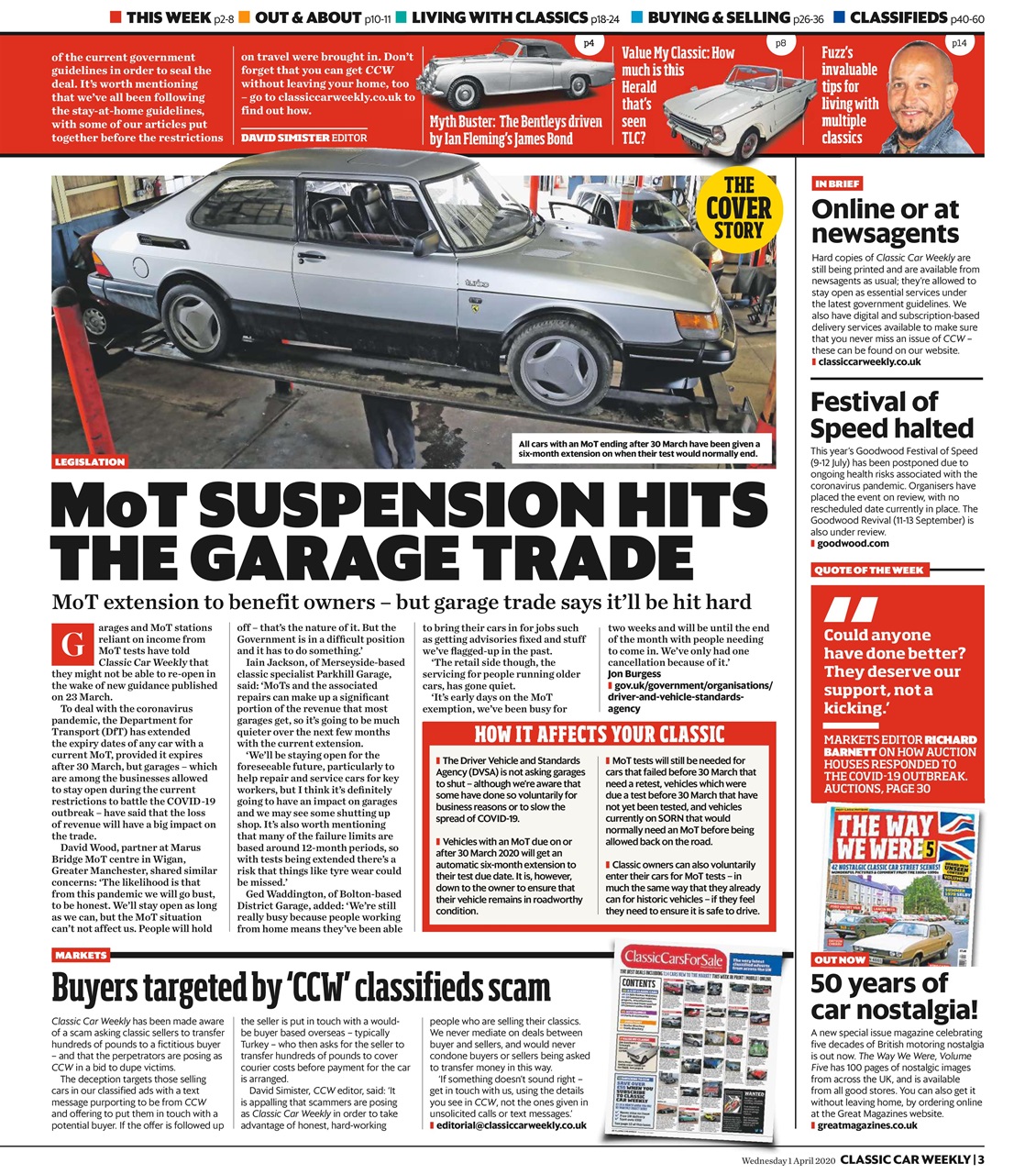 Classic Car Weekly Preview Pages