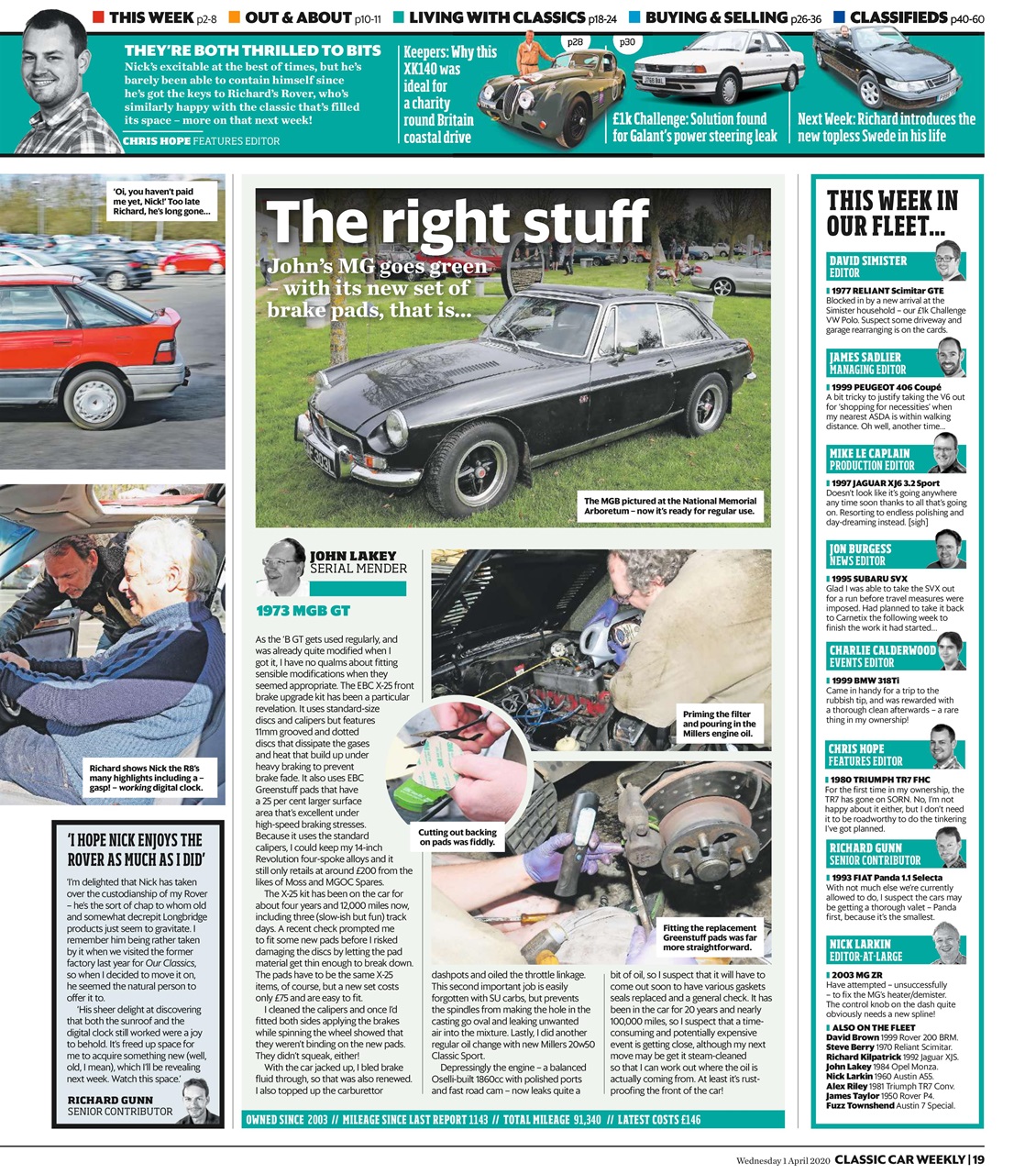 Classic Car Weekly Preview Pages
