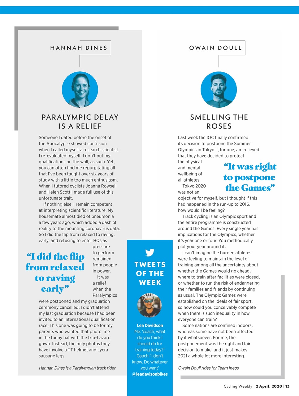 Cycling Weekly Preview Pages