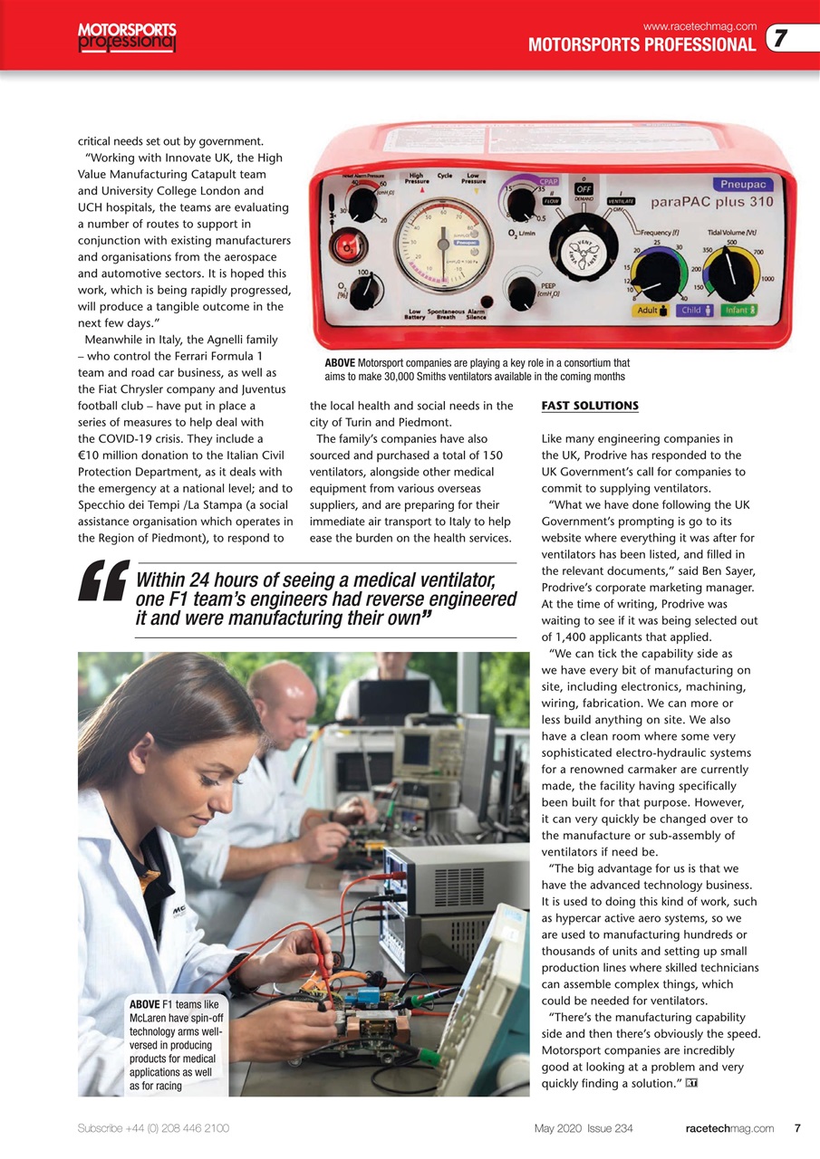 Race Tech Preview Pages