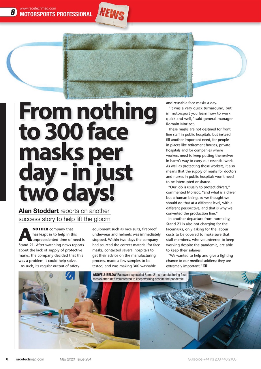 Race Tech Preview Pages