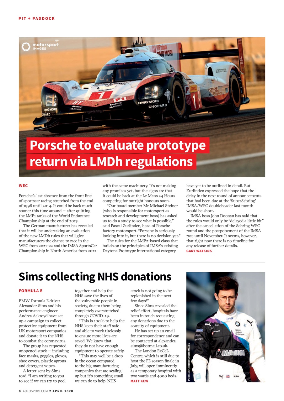 Autosport Preview Pages