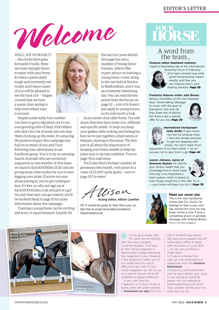 Your Horse Preview Pages