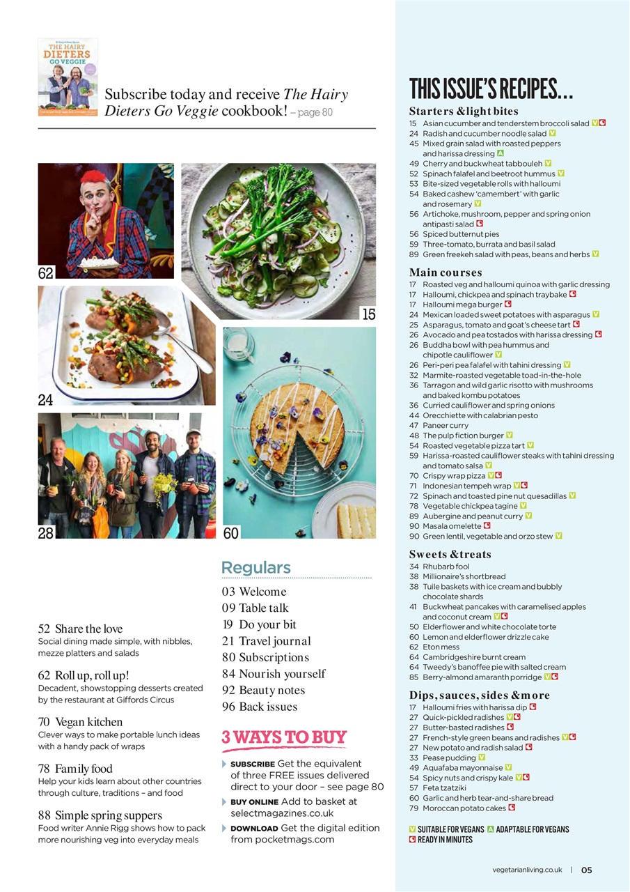 Vegetarian Living Preview Pages