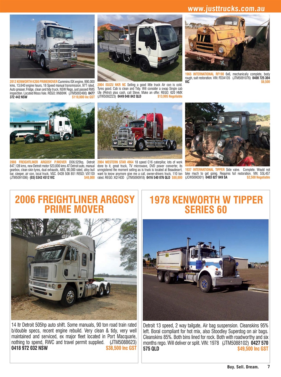 JUST TRUCKS Preview Pages