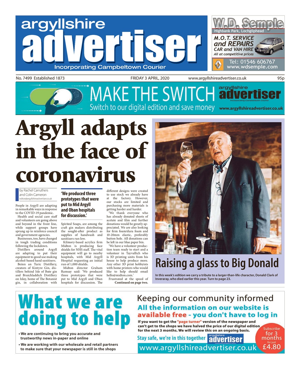 Argyllshire Advertiser Preview Pages