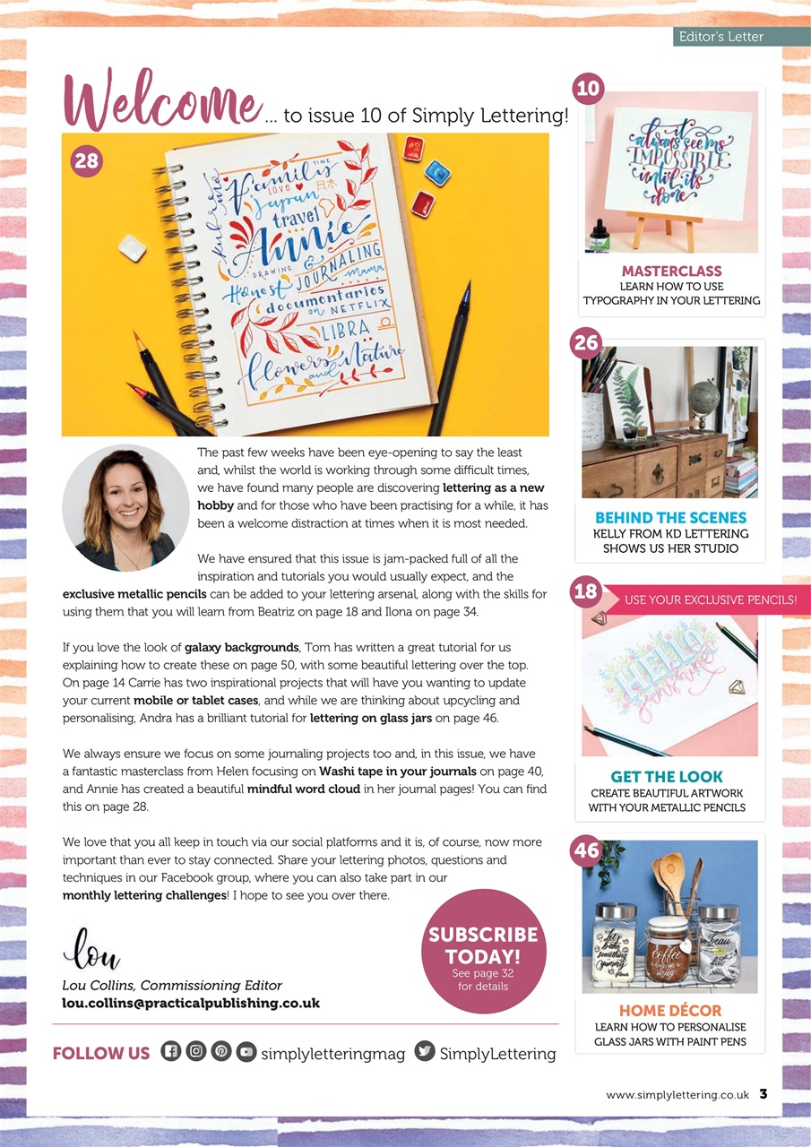 Simply Lettering Preview Pages