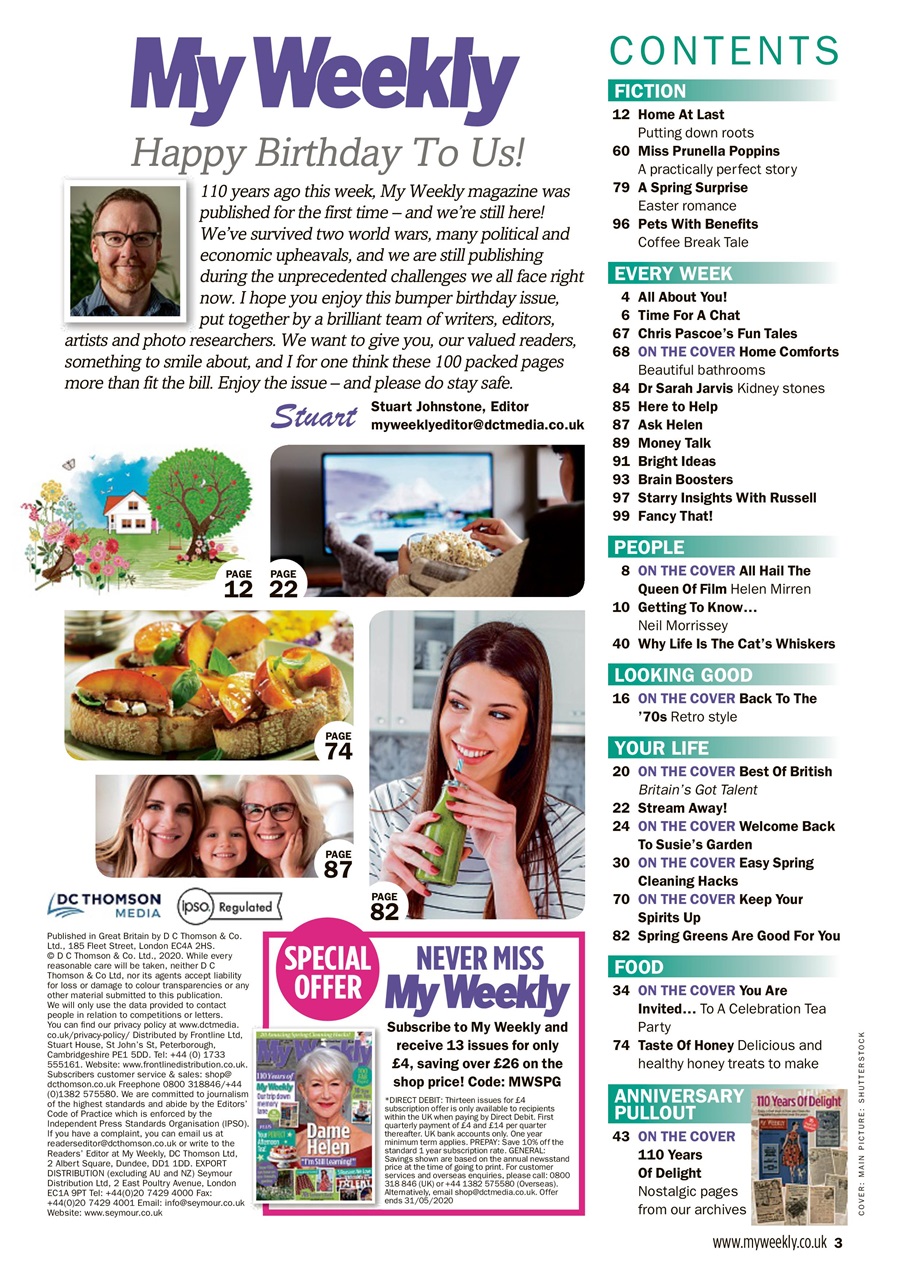 My Weekly Preview Pages