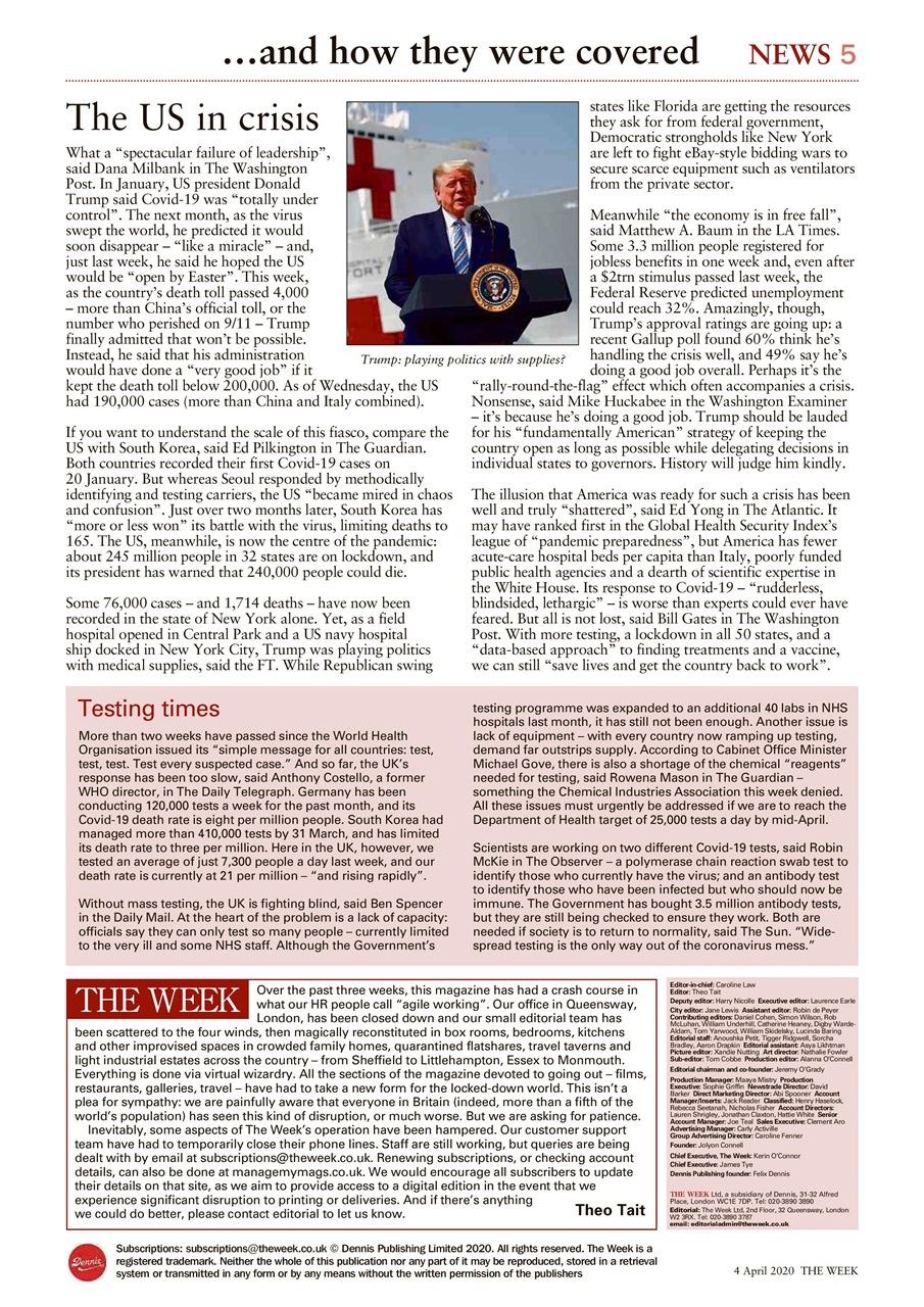 The Week Preview Pages