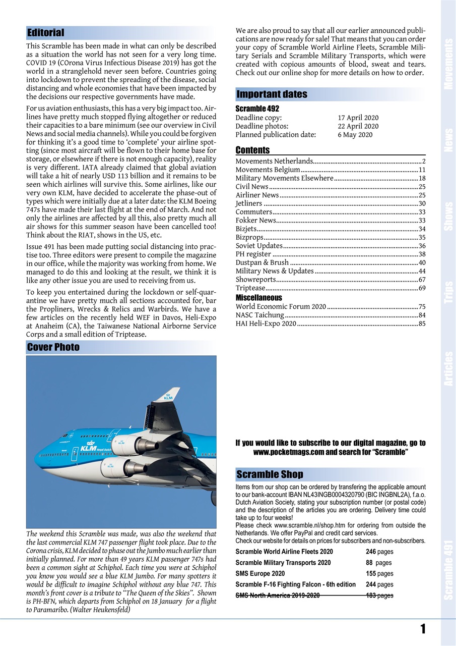 Scramble Magazine Preview Pages