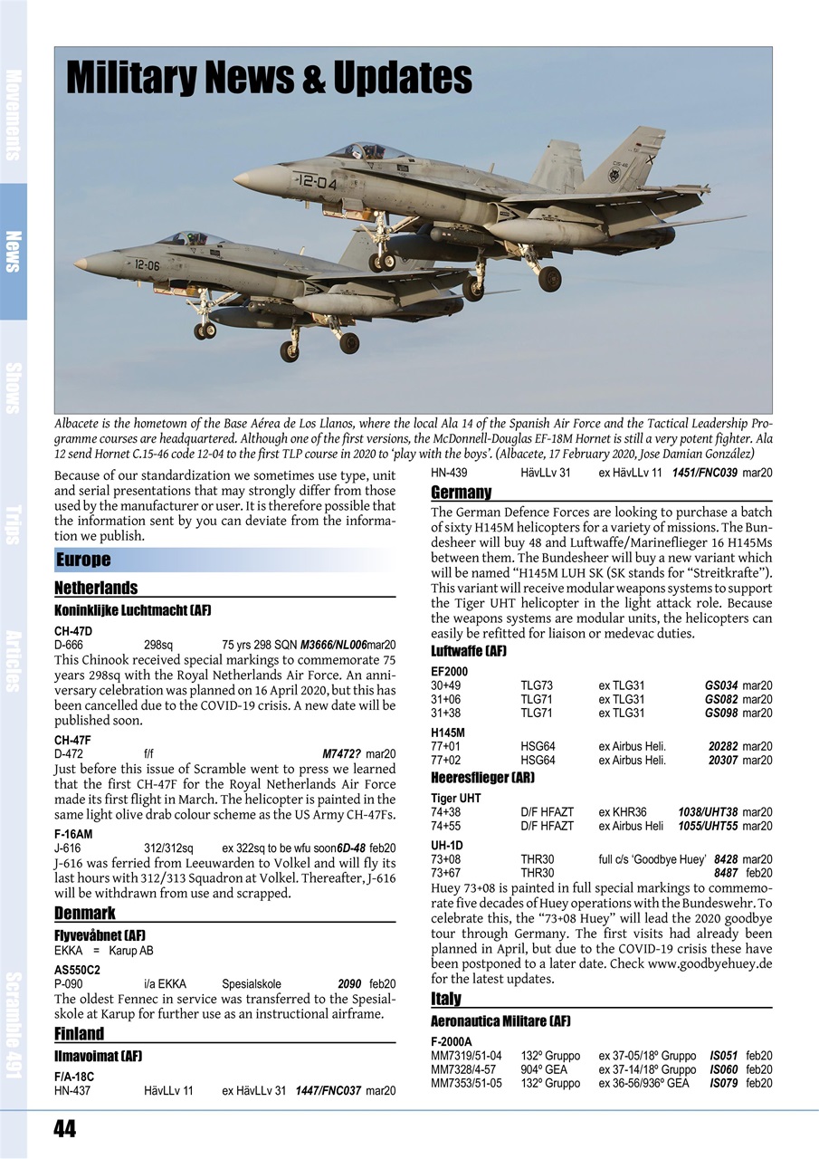 Scramble Magazine Preview Pages