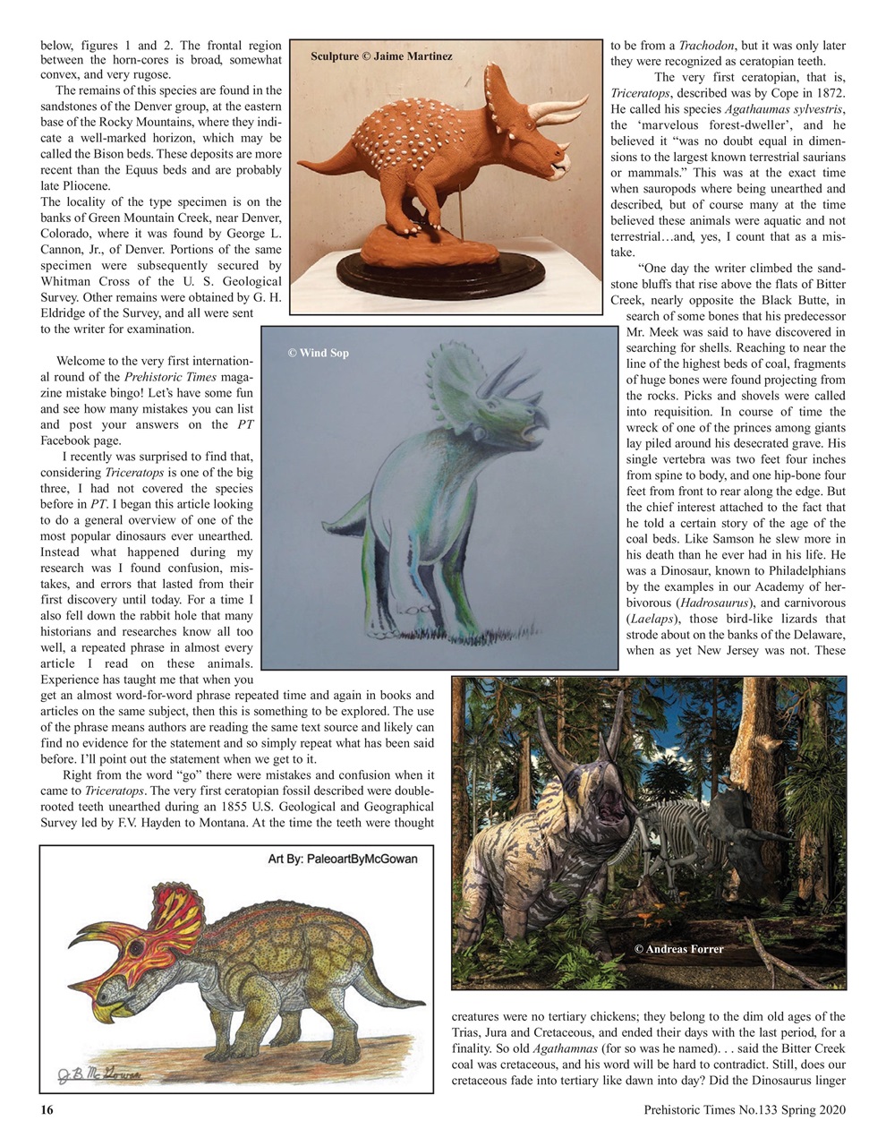 Prehistoric Times Preview Pages