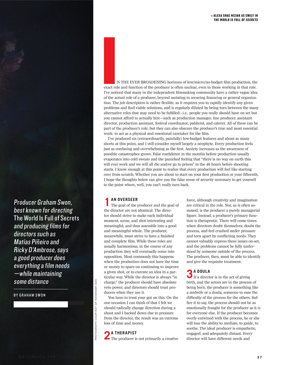 MovieMaker Magazine Preview Pages