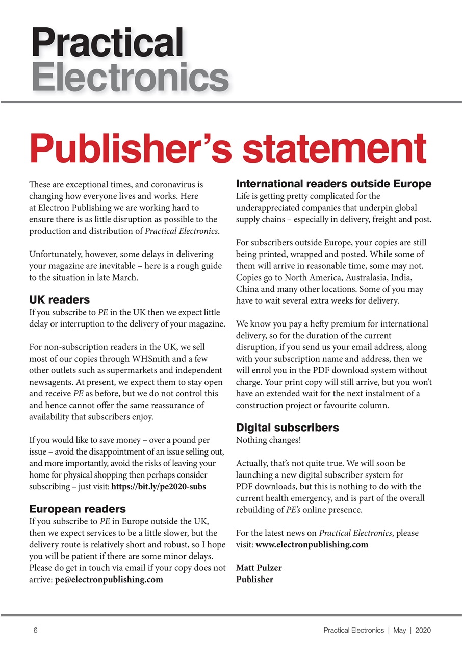 Practical Electronics Preview Pages