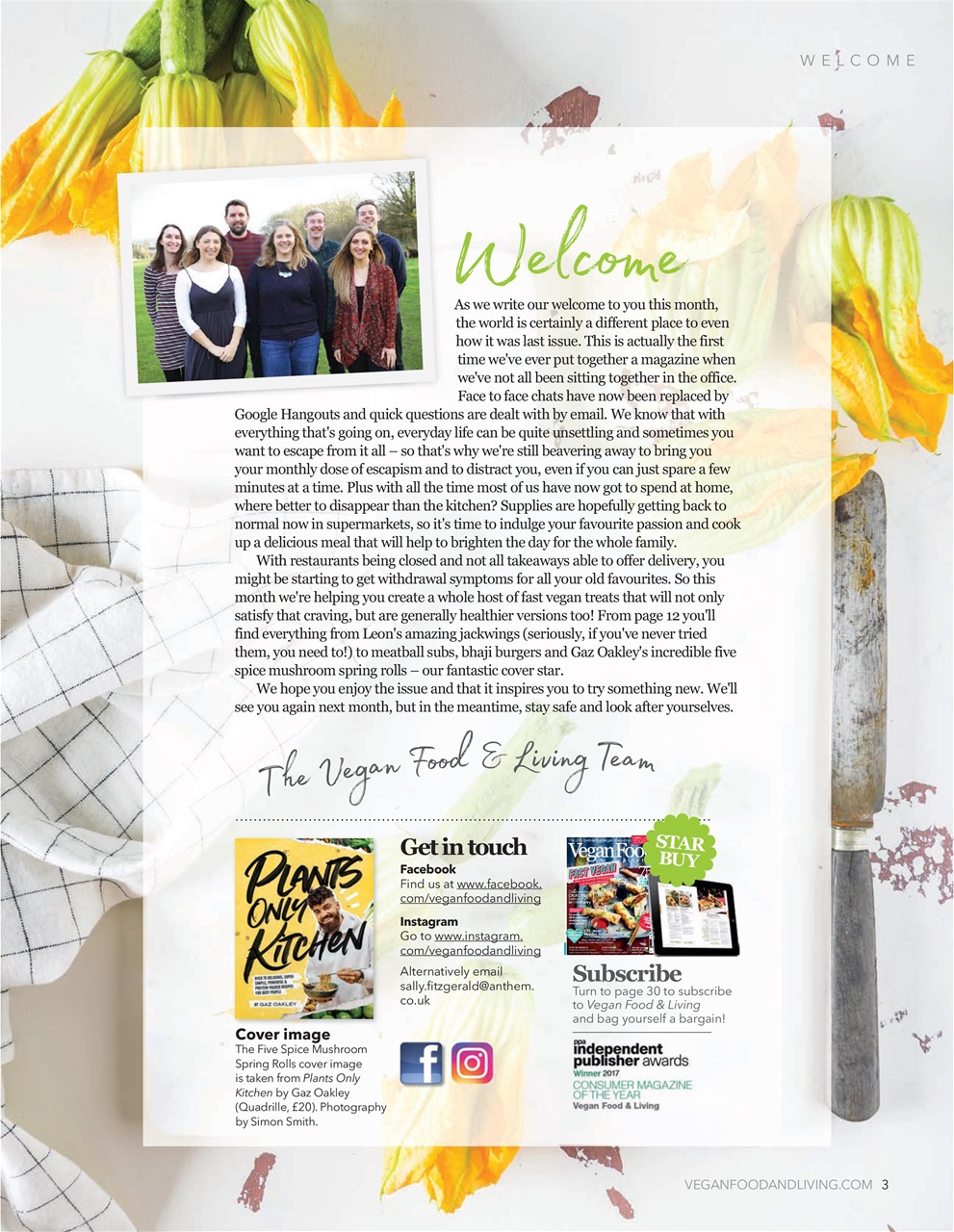Vegan Food & Living Magazine Preview Pages