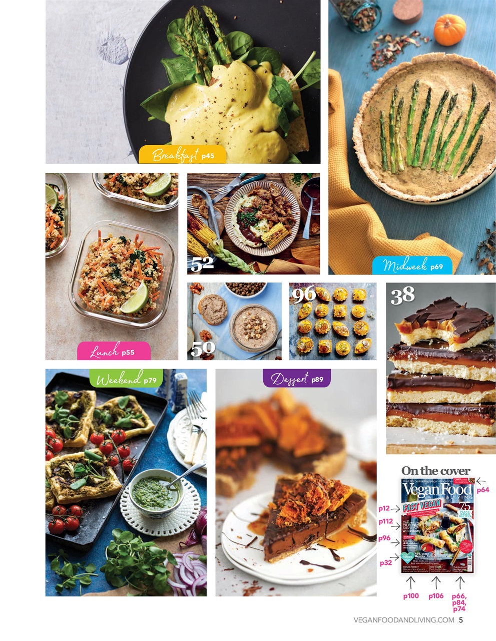 Vegan Food & Living Magazine Preview Pages